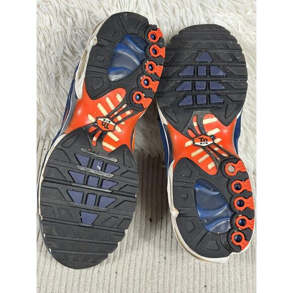 Nike Air Max Plus Shoes Mens Size 10 Navy Orange Athletic Club AMRC DC9332-003